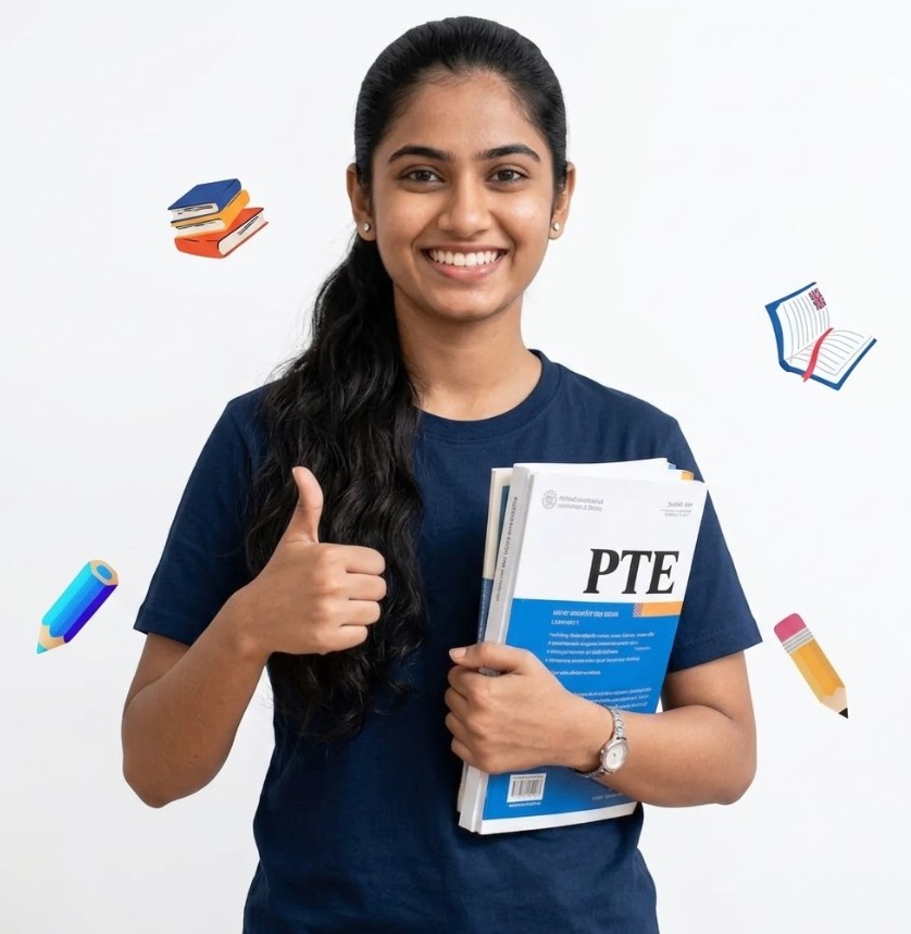 Student preparing for the PTE test at ACE Language
