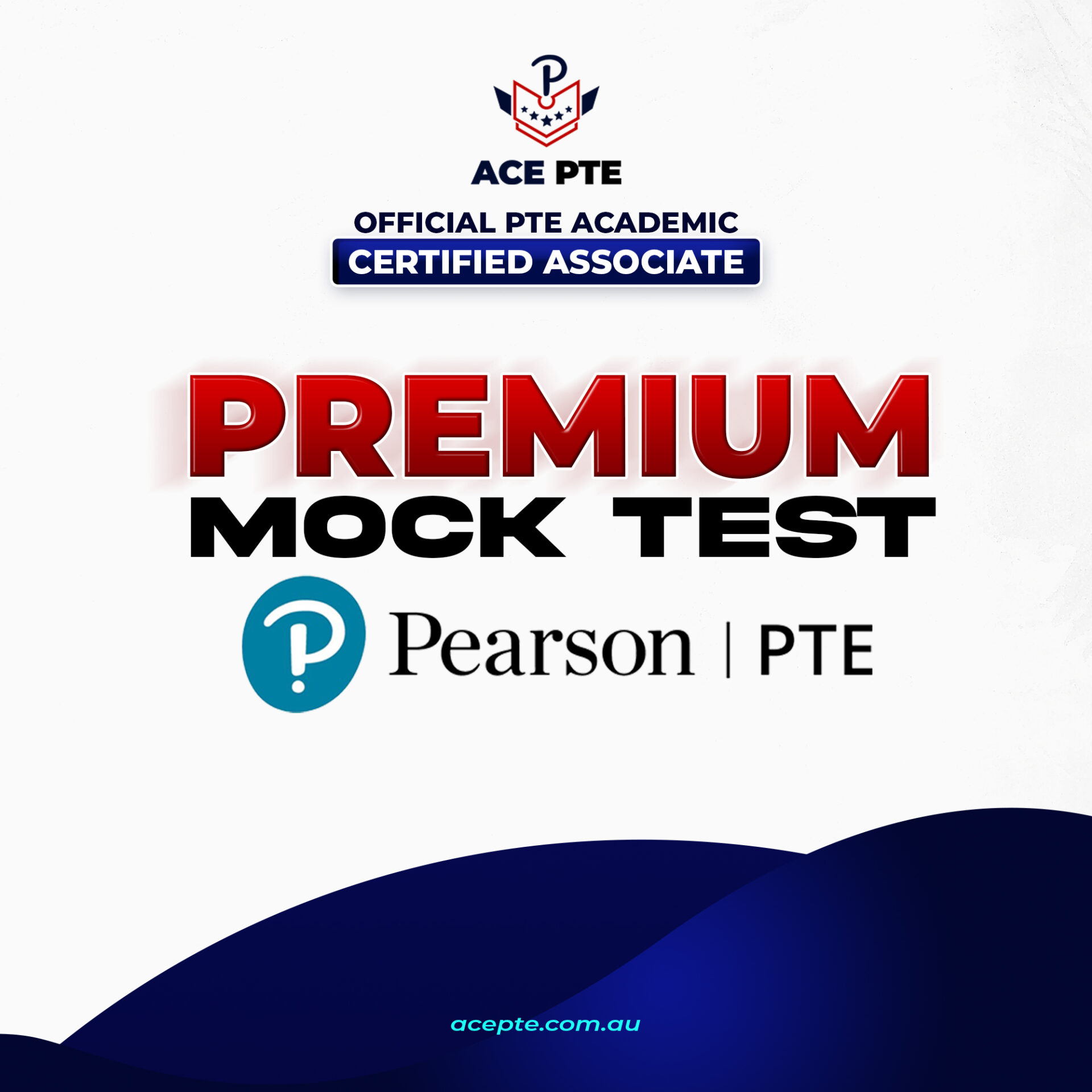 Students sitting a PTE mock test at ACE